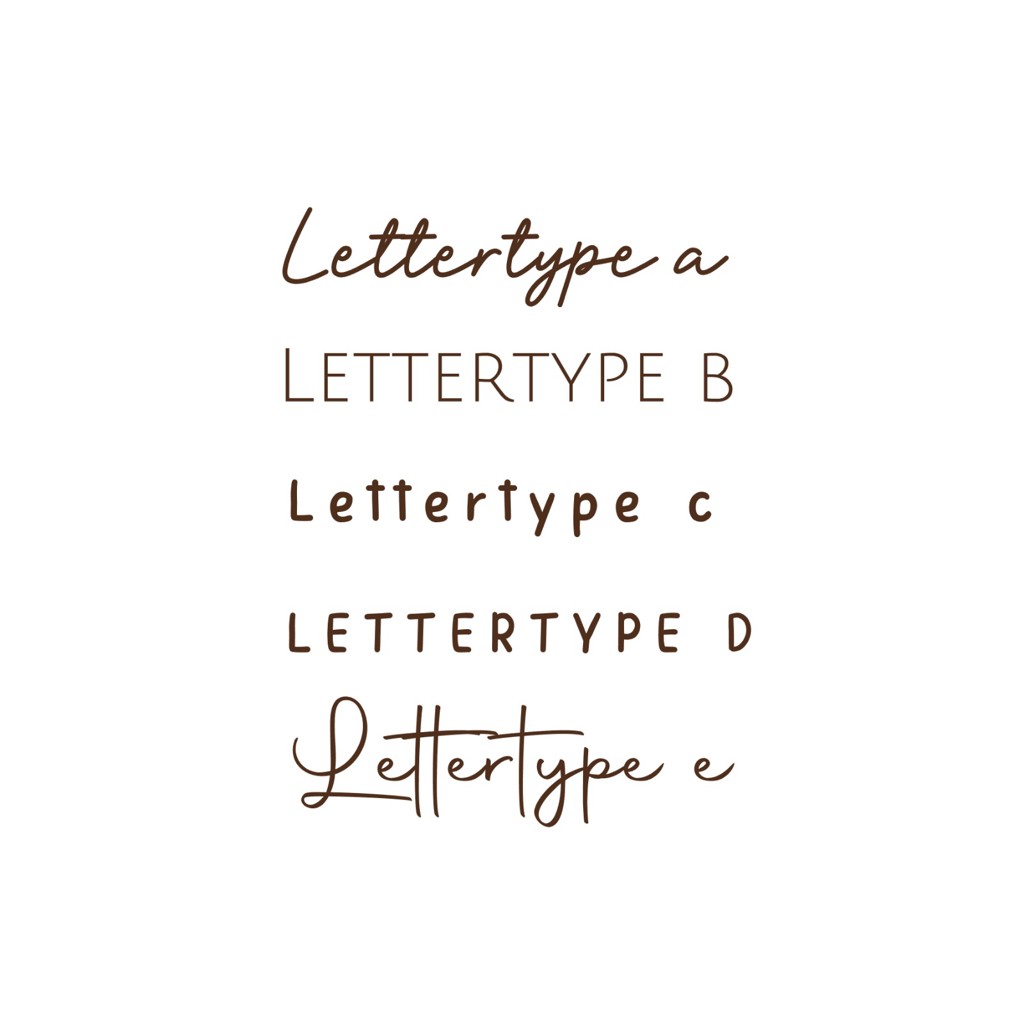 Lettertype voor de naam